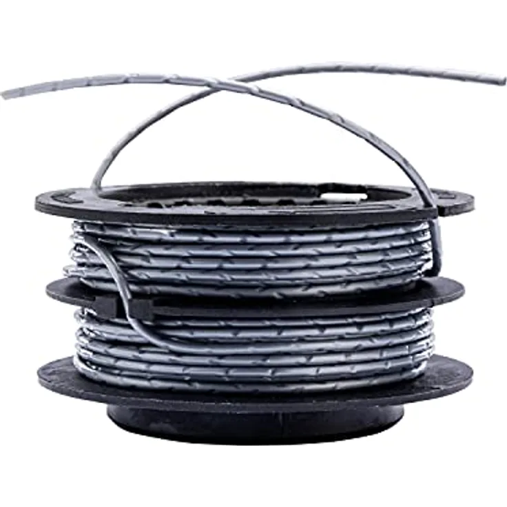 Greenworks Doppelfadenspule 2930507, 2mm Fadendurchmesser 4,8 Meter Gesamtlänge für Greenworks Rasentrimmer GST1246 GD40BC GD40BCB Serie