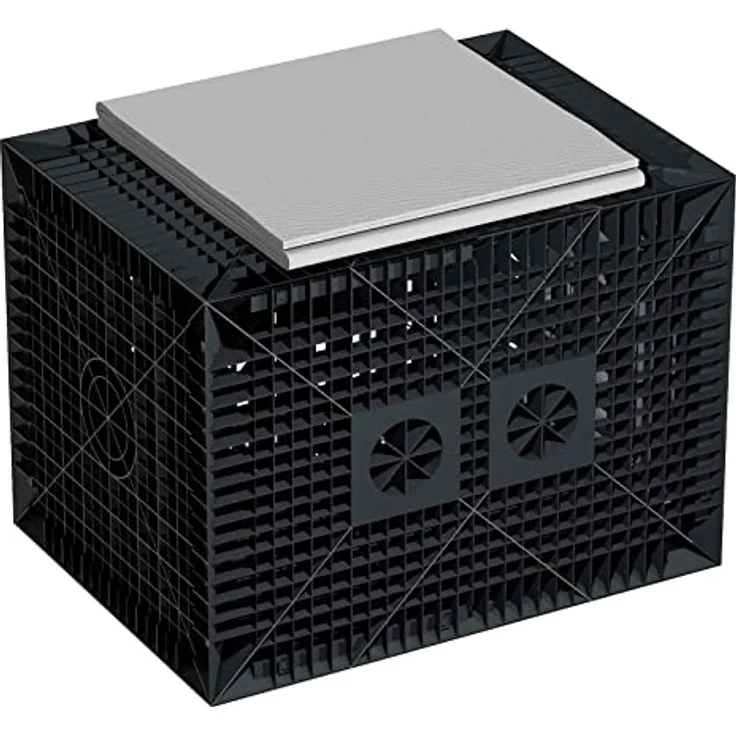 GreenLife Starter Set Versickerung 280 l, Montageset für Gartenentwässerung mit Geotextil, LxBxH 80 x 80 x 60 cm – Bild 1