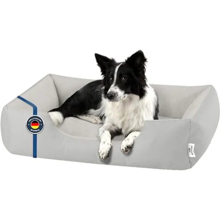 BedDog Hundebett ZARA, Hundekissen mit abziehbaren waschbaren Bezug, Hundekorb, Hundesofa, für mittel-große Hunde, XL, in verschiedenen Farben – Bild 1