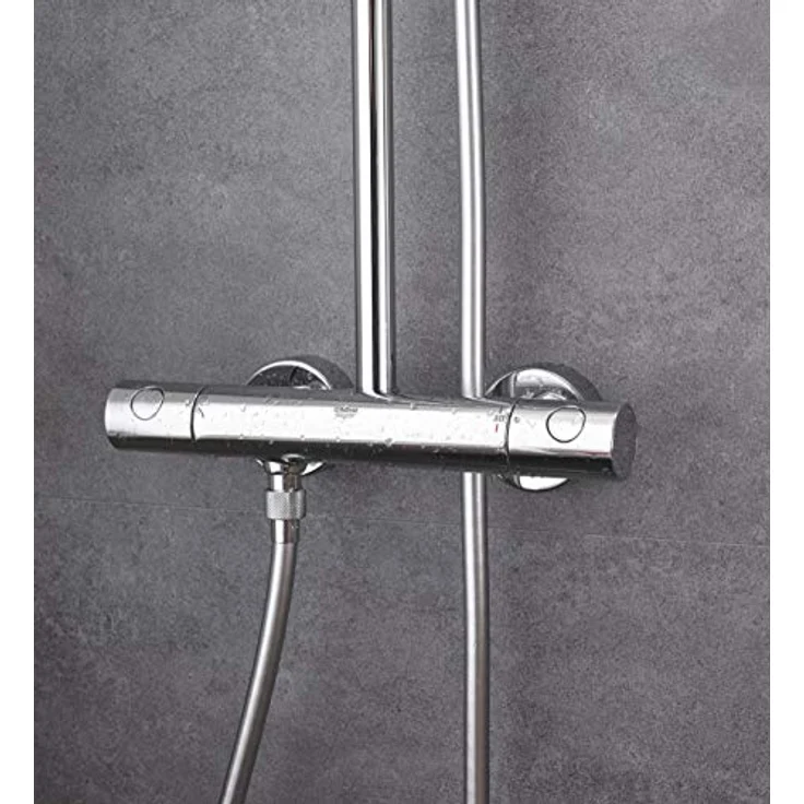 GROHE Tempesta Cosmopolitan 160 - Duschsystem mit Thermostatbatterie (wassersparend, 2 Strahlarten, inkl. Duschablage, Antikalk System), chrom, 27922000 – Bild 5