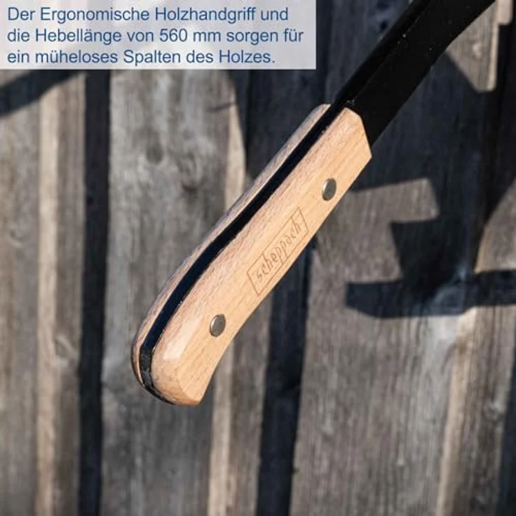 Scheppach Holzspalter, kompakter Spanmesser für sichere Holzherstellung, L x B x H: 220 x 85 x 590 mm – Bild 3