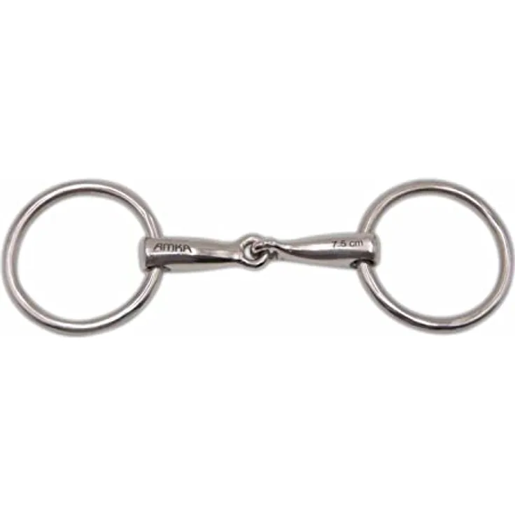 AMKA Ponytrense Wassertrense Stärke 12 mm Ringe 50 mm für Kleinpferde, einfach gebrochen, blau