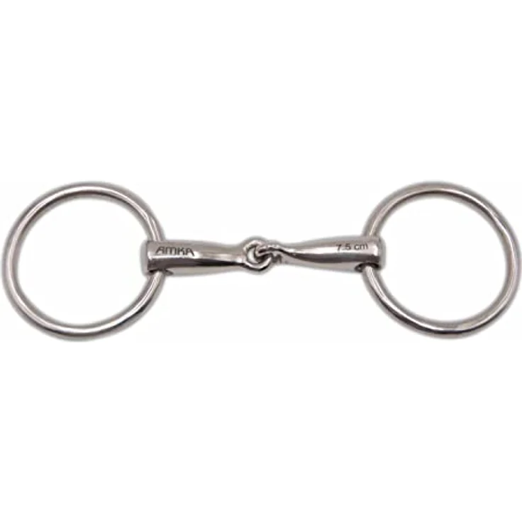 AMKA Ponytrense Wassertrense Stärke 12 mm Ringe 50 mm für Kleinpferde, einfach gebrochen, blau – Bild 1