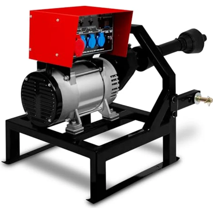 EBERTH Zapfwellengenerator 18,75 kVA, Notstromaggregat AVR, 3x230V / 1x400V IP44, Zapfwelle 1-3/8" 6 Zähne, 3-Punkt Aufhängung, robust und leistungsstark – Bild 4