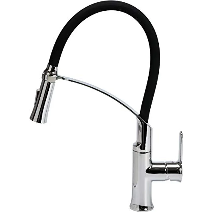 TRIZERATOP Flexible 2 Küchenarmatur, schwarzer Wasserhahn mit 360° schwenkbarem Auslauf, Handbrause mit 2 Strahlarten, 5 Jahre Garantie – Bild 3
