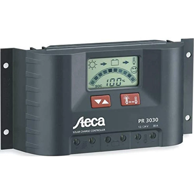 STEGA PR3030 3030 Solarladeregler mit LCD Display und Lastausgang für 12 V Verbraucher bis 30 A, Made in Germany – Bild 3