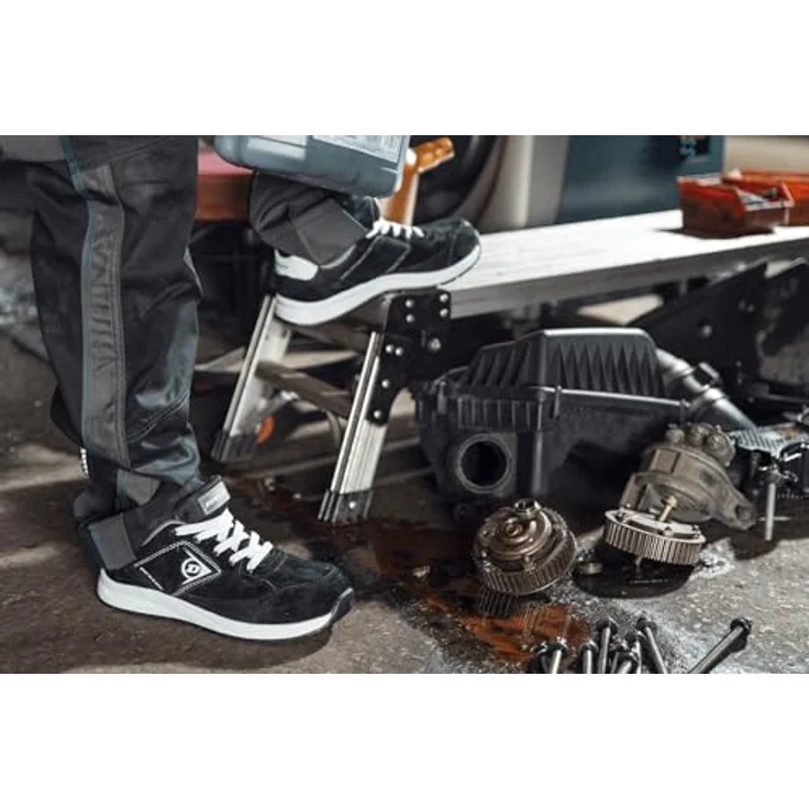 DUNLOP Sicherheitsschuh S3, schwarz, aus Wildleder, wasserabweisend, mit Zehenkappe aus Komposite u – Bild 6