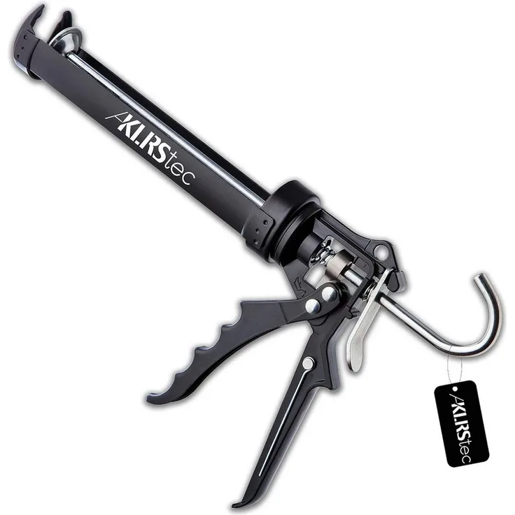 KLRStec Kartuschenpistole mechanisch aus Metall - Hochwertige 2K Silikonpistole/-presse, 2000N Kraftübersetzung, robustes Aluminium, Made in Europe