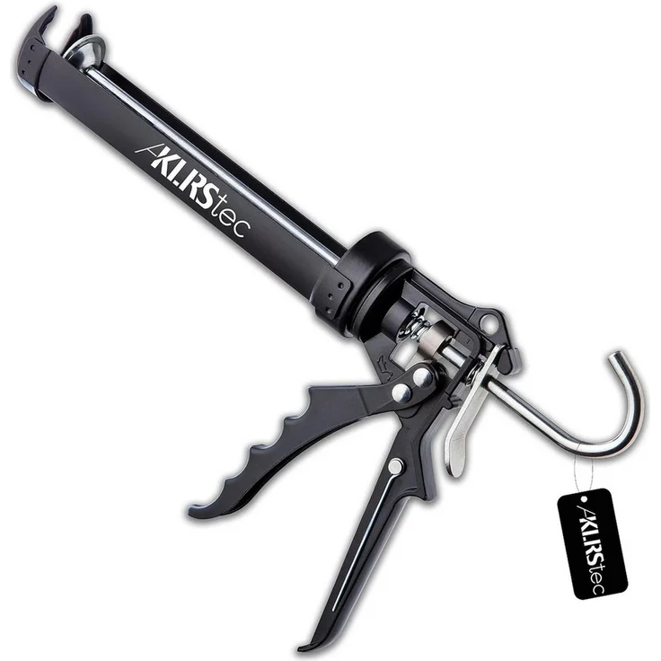 KLRStec Kartuschenpistole mechanisch aus Metall - Hochwertige 2K Silikonpistole/-presse, 2000N Kraftübersetzung, robustes Aluminium, Made in Europe