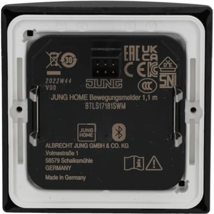 JUNG BTLS17181SWM Jung Home Bewegungsmelder 1,1 m Thermoplast lackiert Graphitschwarz matt, Drahtlose Verknüpfung mit Geräten des JUNG HOME Systems – Bild 5