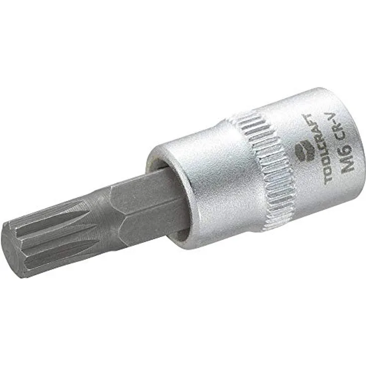 TOOLCRAFT Bit- und Steckschlüsselset 6.3 mm (1/4) mit Vielzahn-Bit, 816075