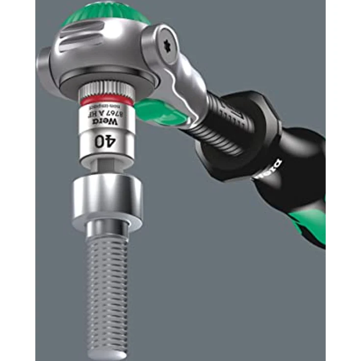 Wera Werkzeugbox 9720, 37-teiliges 8000 A Zyklop Set mit Speed-Knarre, Schaumstoffeinlage und Wobble-Verlängerung – Bild 9