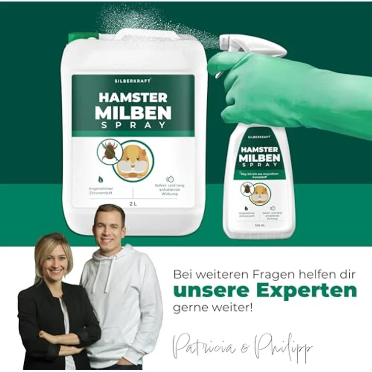 Silberkraft Milbenspray für Hamster, hochwirksames Milbenmittel mit Langzeitschutz, 500 ml – Made in Germany – Bild 8