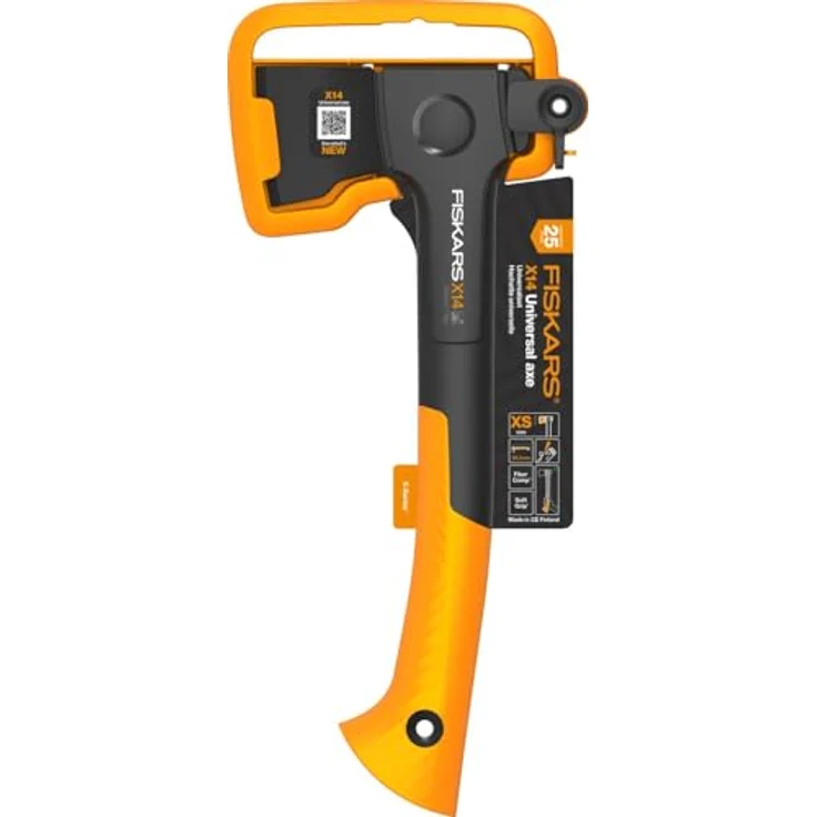Fiskars X14, Axt + Beil mit spezieller Klingenschliff - Universalaxt, schwarz – Bild 10