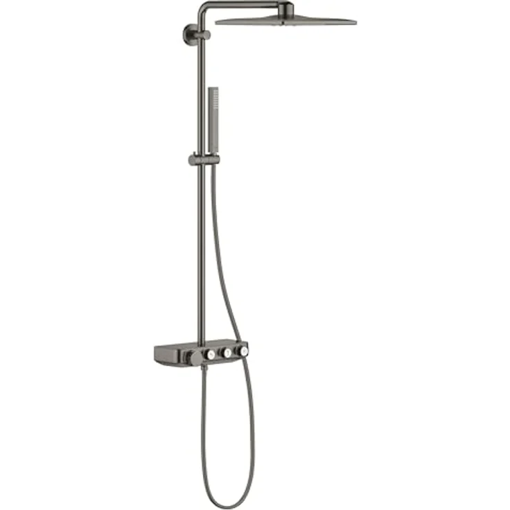 GROHE Euphoria SmartControl 310 Duo, Duschsystem mit Thermostat, Regendusche mit 2 Strahlarten, Verbrühschutz, anthrazit – Bild 1