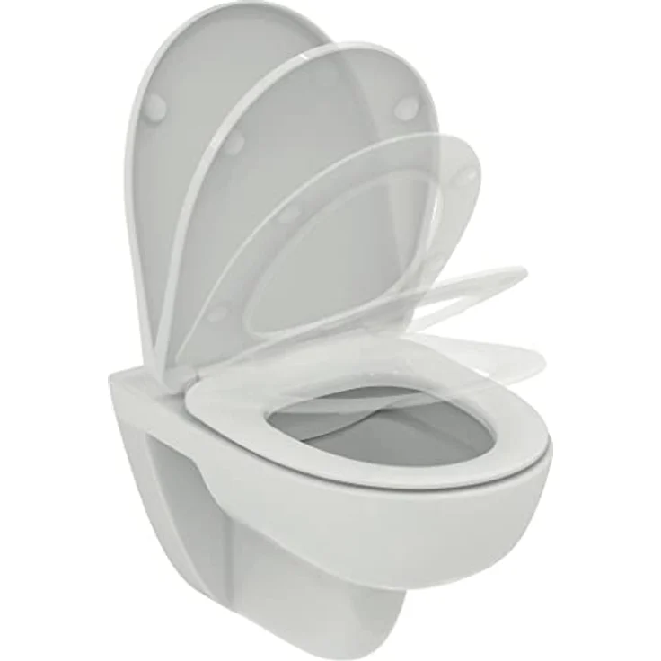 Ideal Standard i.life A WC-Set, Wandtiefspül-WC mit Absenkautomatik und RimLS+ Technologie, Keramik, weiß – Bild 2