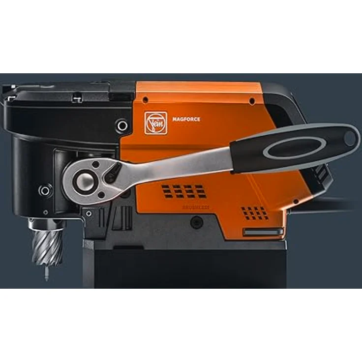 Fein Compact Magnet Kernbohrmaschine KBC Magforce (kompakte Bauform, 1200 Watt, Leerlaufdrehzahl 130 - 660 1/min, Kernbohrgerät inkl. Zubehör) 72732362000 – Bild 2