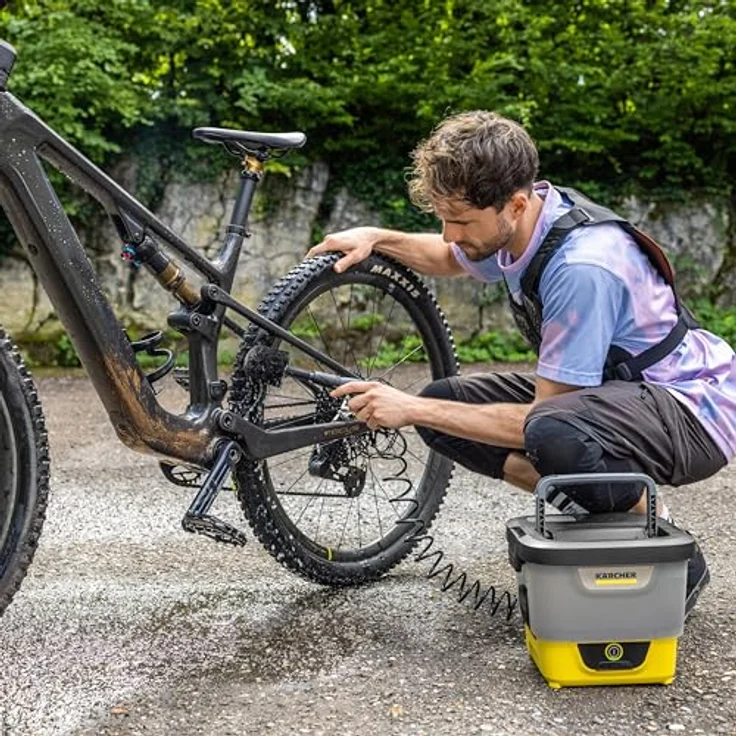 Kärcher Hochdruckreiniger Mobile Outdoor Cleaner OC 4 + Bike Kit, Akkubetrieb mit 8L Wassertank und Lithium-Ionen-Akku, kompakt und mobil – Bild 5