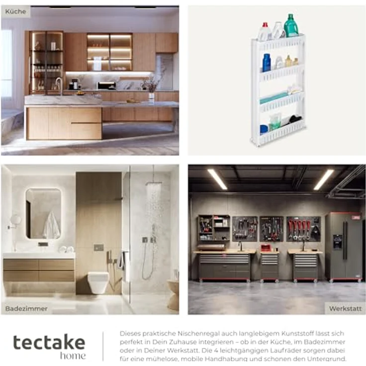 tectake Nischenregal 4 Etagen – Bild 8