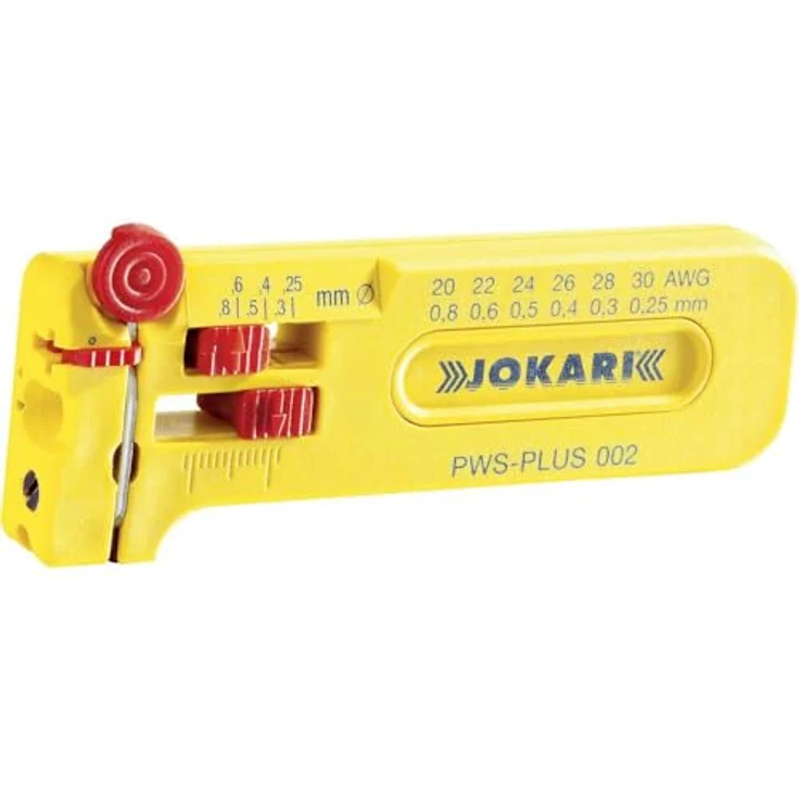 Jokari 40025 Mini-Präzisions-Abisolierwerkzeug PWS-Plus 002 zum Entmanteln von Leitern und Litzen AWG 30 bis 20-0,25-0,80 mm Ø – Bild 2
