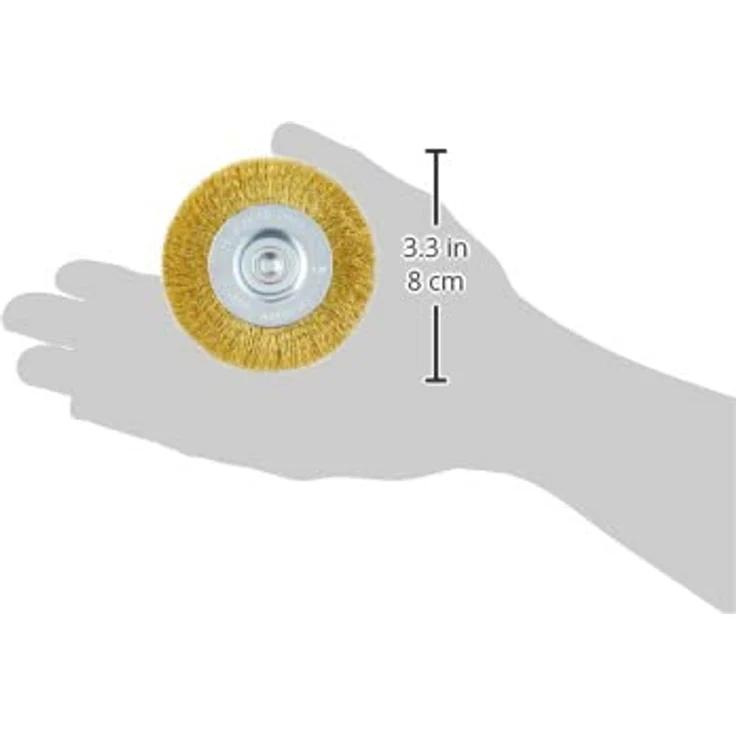 KWB Scheibenbürste, Messingdraht, gewellt, Durchmesser 75 mm - 609310 – Bild 6