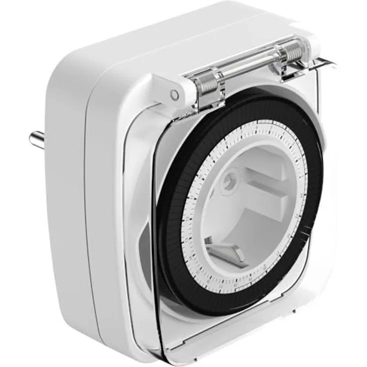 ANSMANN AG Zeitschaltuhr Outdoor AES7, spritzwassergeschützter 24-Stunden-Timer, max. 16A / 3680W, programmierbar mit 96 Schaltsegmenten