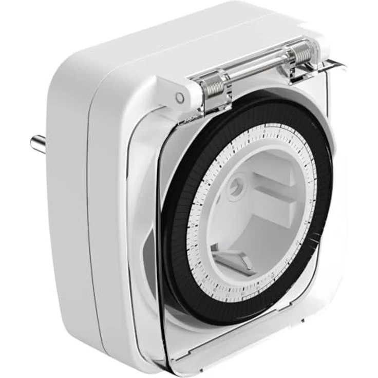 ANSMANN AG Zeitschaltuhr Outdoor AES7, spritzwassergeschützter 24-Stunden-Timer, max. 16A / 3680W, programmierbar mit 96 Schaltsegmenten – Bild 1