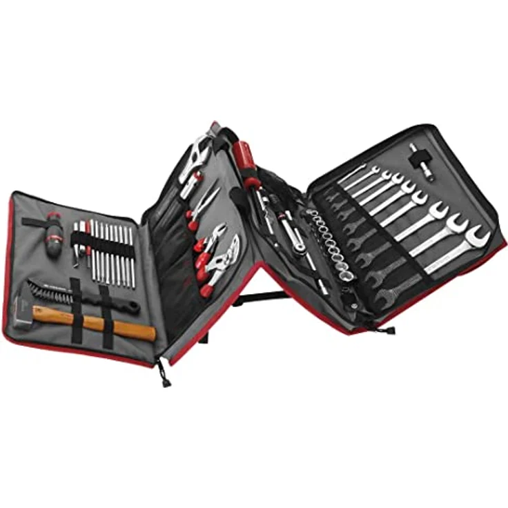 Facom Valise Souple W, Werkzeugkoffer mit 4 Fächern für über 40 Werkzeuge, stossfest und chemikalienbeständig – Bild 3