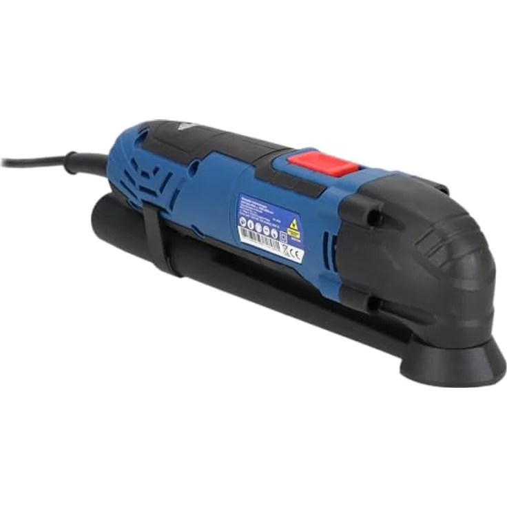 DEDRA Multifunktionswerkzeug DEDRA Multitool 300W, 15.000-22.000 U/Min, 9 Zubehörteile, ideal zum Schneiden und Schleifen, mit Anschluss für Staubabsaugung und Transportkoffer – Bild 3
