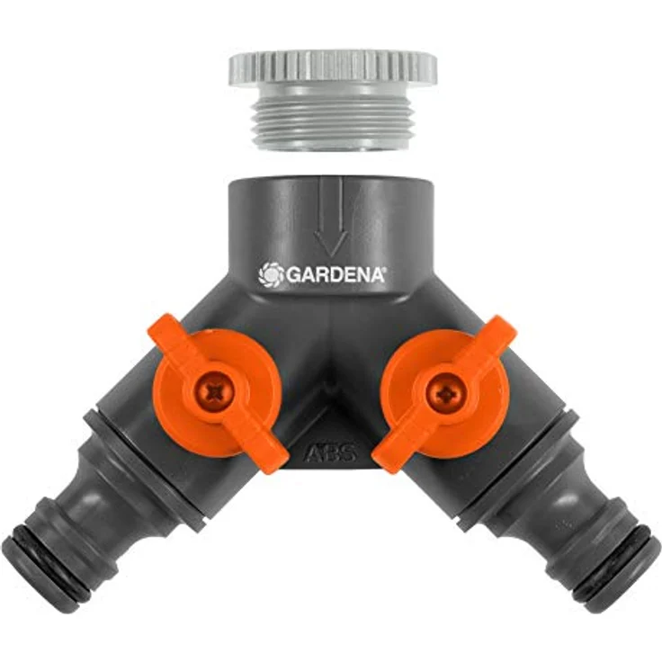 GARDENA 940 (936) 2-Wege Ventil für den Wasserhahn, 21 mm G 1/2 Zoll oder 26,5 mm, silber Bewässerungszubehör – Bild 2