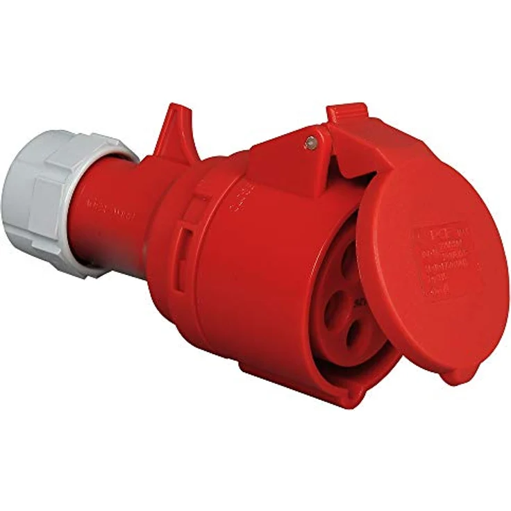 Kopp Abdeckrahmen 182301001, Kunststoff, 5-polig, rot, IEC-Stromstärke 16,00 A, für 400 V Spannung – Bild 2