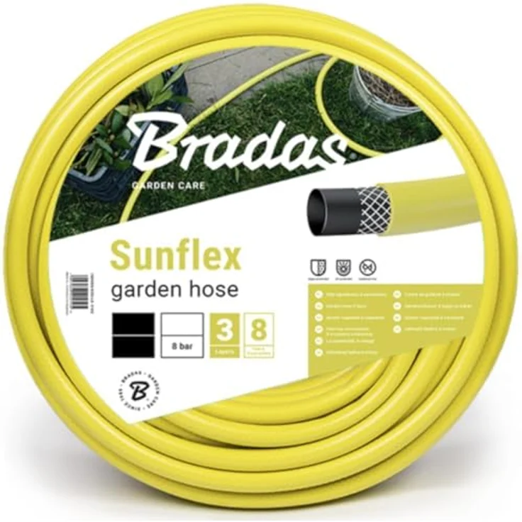 Bradas WMS1-230 Gartenschlauch 30 m, 1-2 Zoll, Gelb, 40x40x14 cm – Bild 2