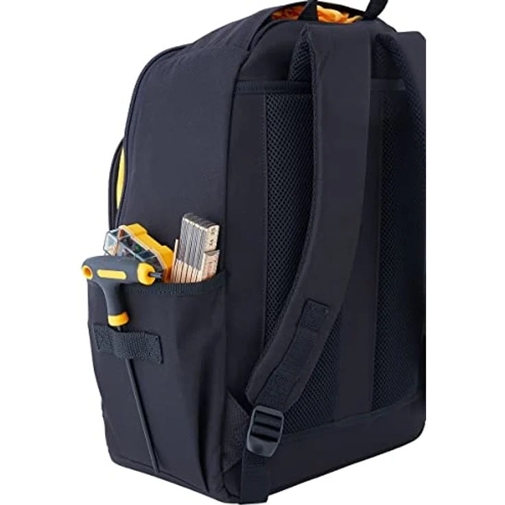 CAT GP-65038 21L Rucksack für Werkzeuge, 600D Polyester, leicht, 3 + 19 Taschen, Schwarz – Bild 4