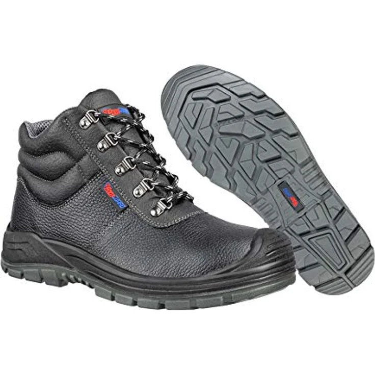 Footguard SOLID MID Arbeitsschuh, wasserabweisendes Rindleder, atmungsaktives 3D-Futter, schwarz – Bild 5