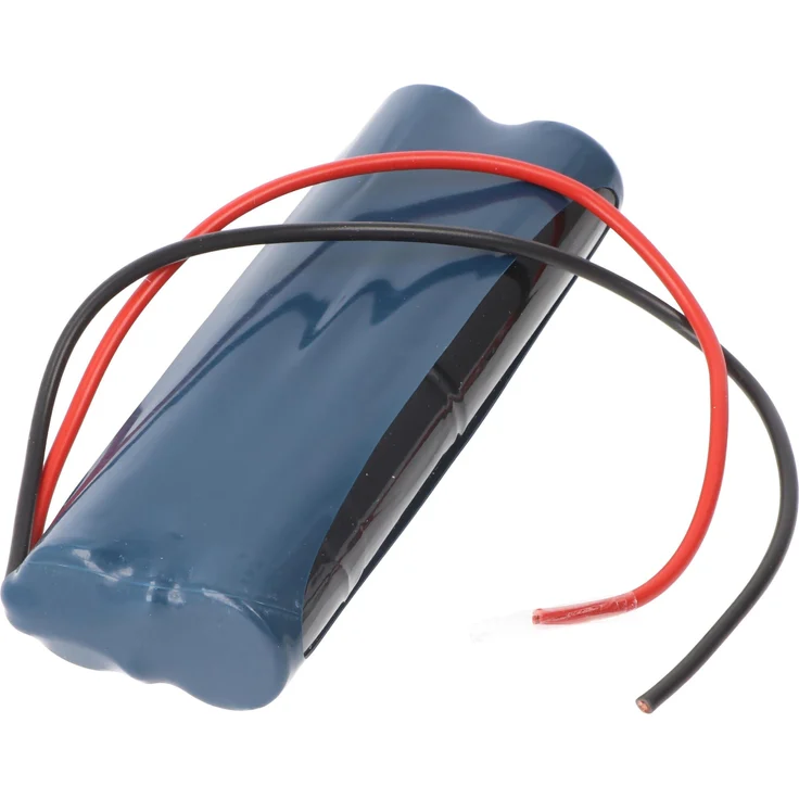 AccuCell Notleuchtenakku NiMH 4,8V 2100mAh L2x2 A, Doppel-Säule mit 200mm Kabel