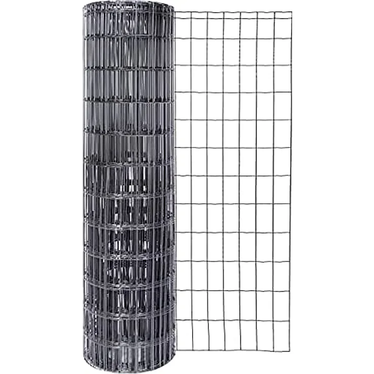Alberts 604905 Schweißgitter Fix-Clip Pro®, anthrazit-metallic, Höhe 153 cm, Länge 25 m, Maschenweite 50 x 100 mm, Stahl verzinkt