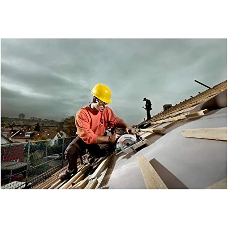 Metabo Handkreissäge KS 55 FS (1200 Watt, Schnitttiefe 55 Millimeter, Sägeblatt 160 Millimeter, 18 Zähne, Parallelanschlag, Schwenkbereich von 0 bis 45°) – Bild 2