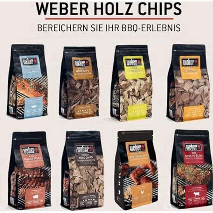 Weber 17782 R„ucherchips Bitburger Premium Pils, 700g, fr alle Fleisch-, Gemse- und K„sesorten, sá-fruchtiger Geschmack, R„uchern, Aroma, Grillen – Bild 18