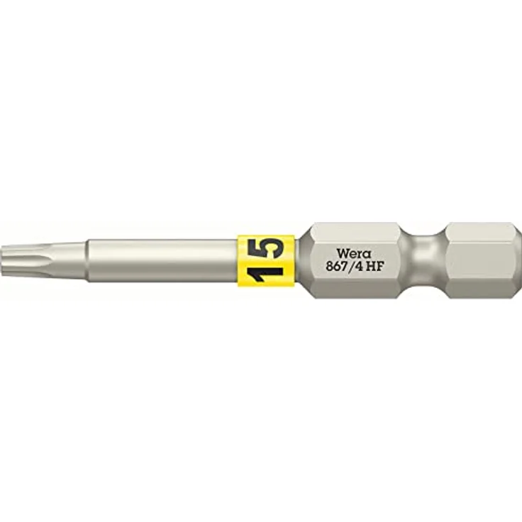 Wera 867/4 Torx-Bit TX 15, hochwertige Haltefunktion für Innen TORX® Schrauben, 1 Stück – Bild 1