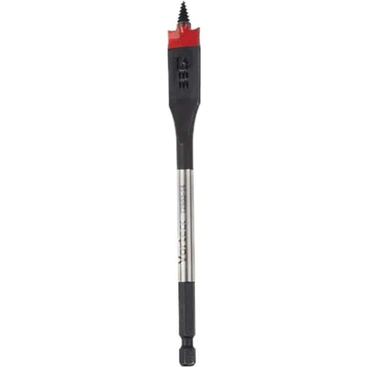 C.K Tools Vorteck Flachfräsbohrer 14 mm x 152 mm, Selbstziehende Gewindespitze, 1/4 Zoll Hex Quick Lock Schaft, für Holz und Kunststoff, Carbonstahl, CK T2953-14 – Bild 1