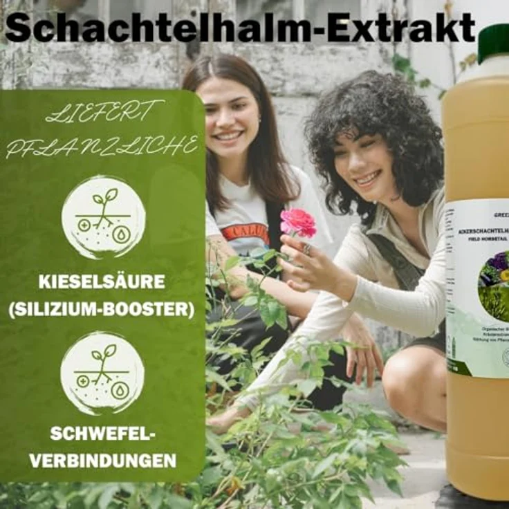 GreenPanda Schachtelhalm Extrakt 3L - Ackerschachtelhalm Konzentrat für Rosen & Tomaten, natürlicher Pilzschutz gegen Mehltau & Krankheiten – Bild 2