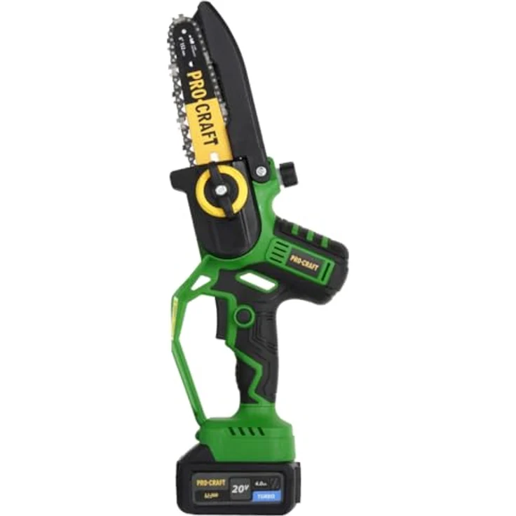 Procraft PKA32Li, Akku Kettensäge 20 V, 203 mm Brushless mit 1x 4,0 Ah Akku, Ladegerät und Koffer – Bild 2