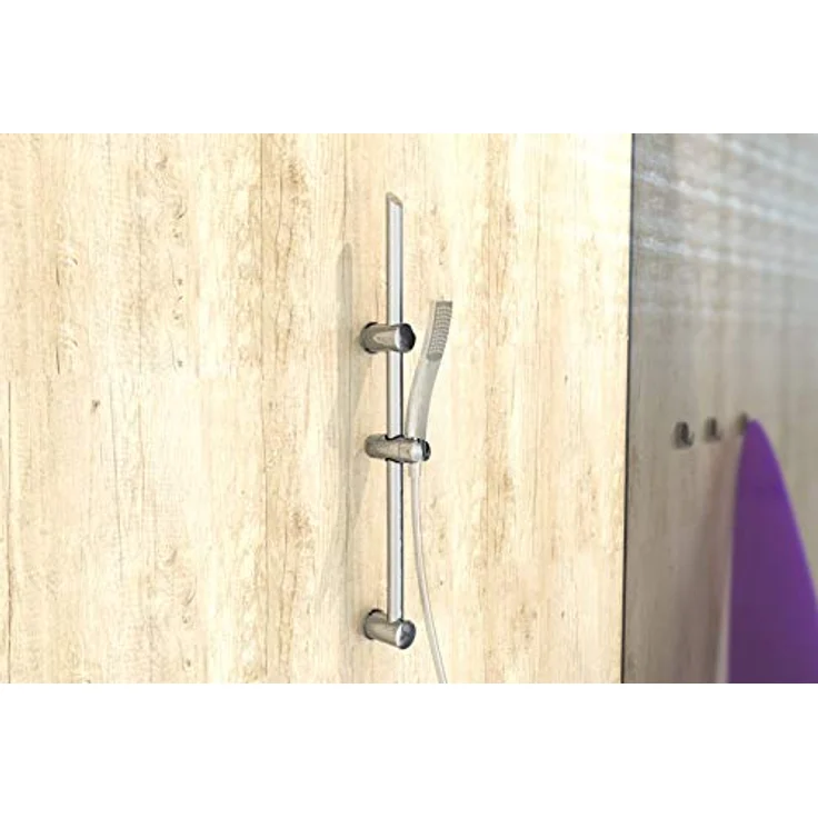 EISL DXZ-08 Wandstange SIGNO mit höhenverstellbarer Wandhalterung, 70 cm, Edelstahl verchromt, Chrom – Bild 5