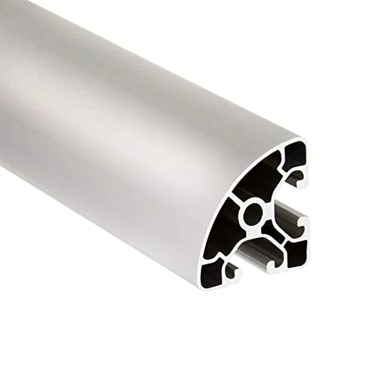 SCHMIDT systemprofile 2000mm Aluminium Profil 40x40mm Nut 8 Eckprofil Rund eloxiert 4040 Alu Konstruktionsprofil Aluprofil 2m – Bild 2