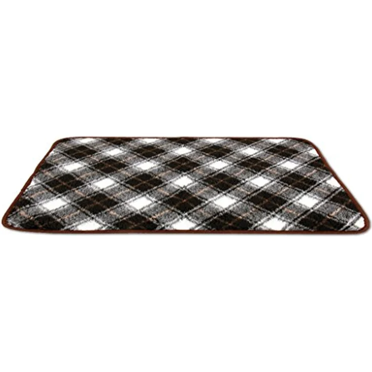 Bestlivings Dunkelbraun gemusterte Tierdecke Lammflor, 60x80 cm, weich und maschinenwaschbar – Bild 1