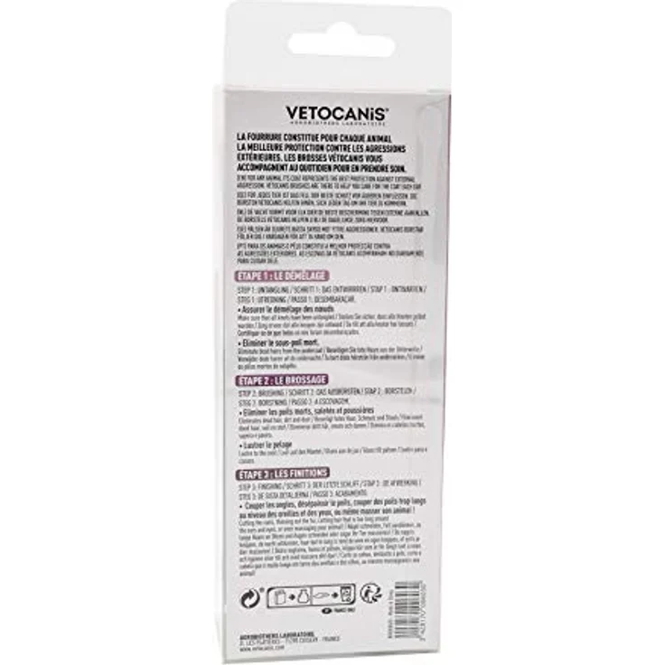 Vetocanis Katzenbürste, einziehbar, selbstreinigend, 0,16301 kg – Bild 3