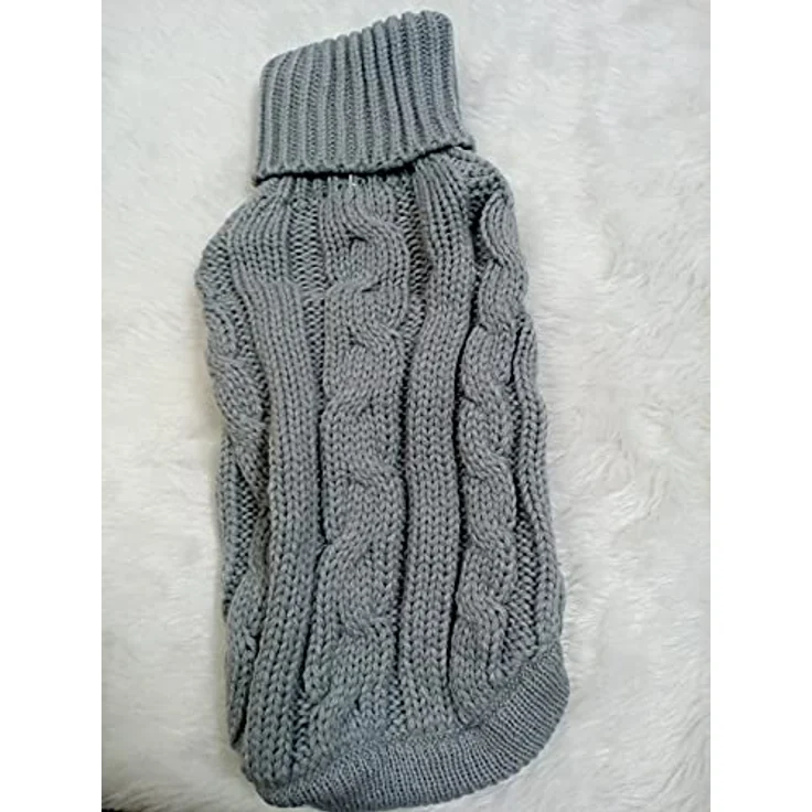 WOLTERS Strickpullover ZOPF Gr. 35 Silber-grau – Bild 1