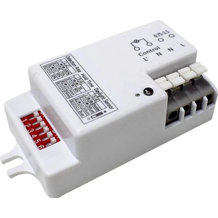 Dotlux Bewegungsmelder 3728-1, max. 400W Leistung, Erfassungsbereich bis 18m, Deckenmontage bis 6m