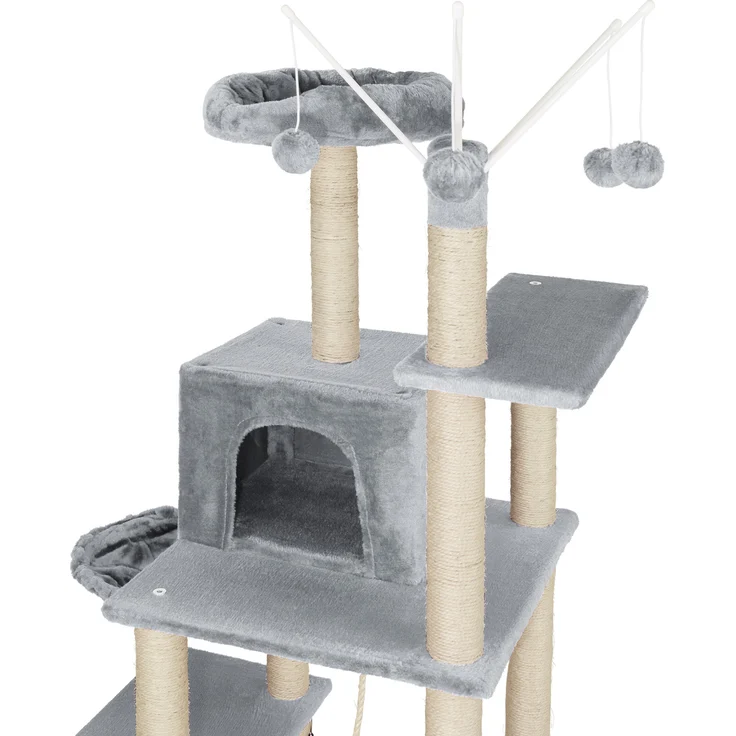 tectake Kratzbaum Lilou 165cm - grau – Bild 6