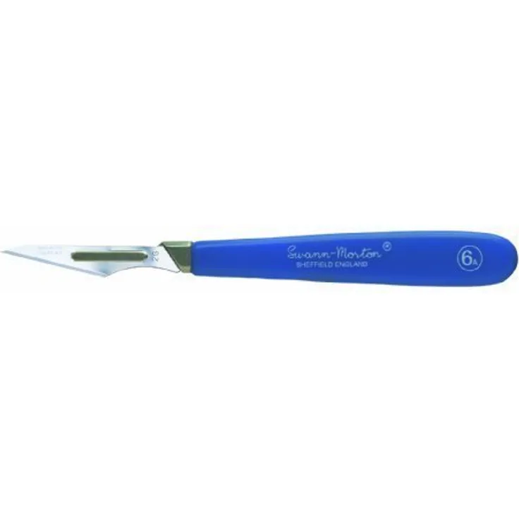 Skalpellgriff 140mm Nickel, Kunststoff Blau 1St.